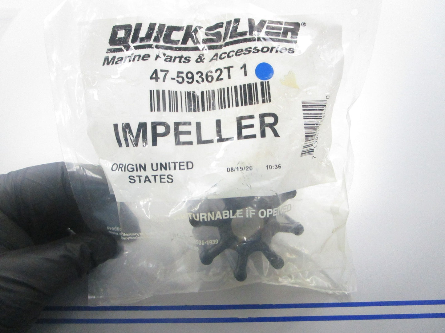 *NEW OEM* 0810 Mercury Quicksilver Impeller 47-59362T 1