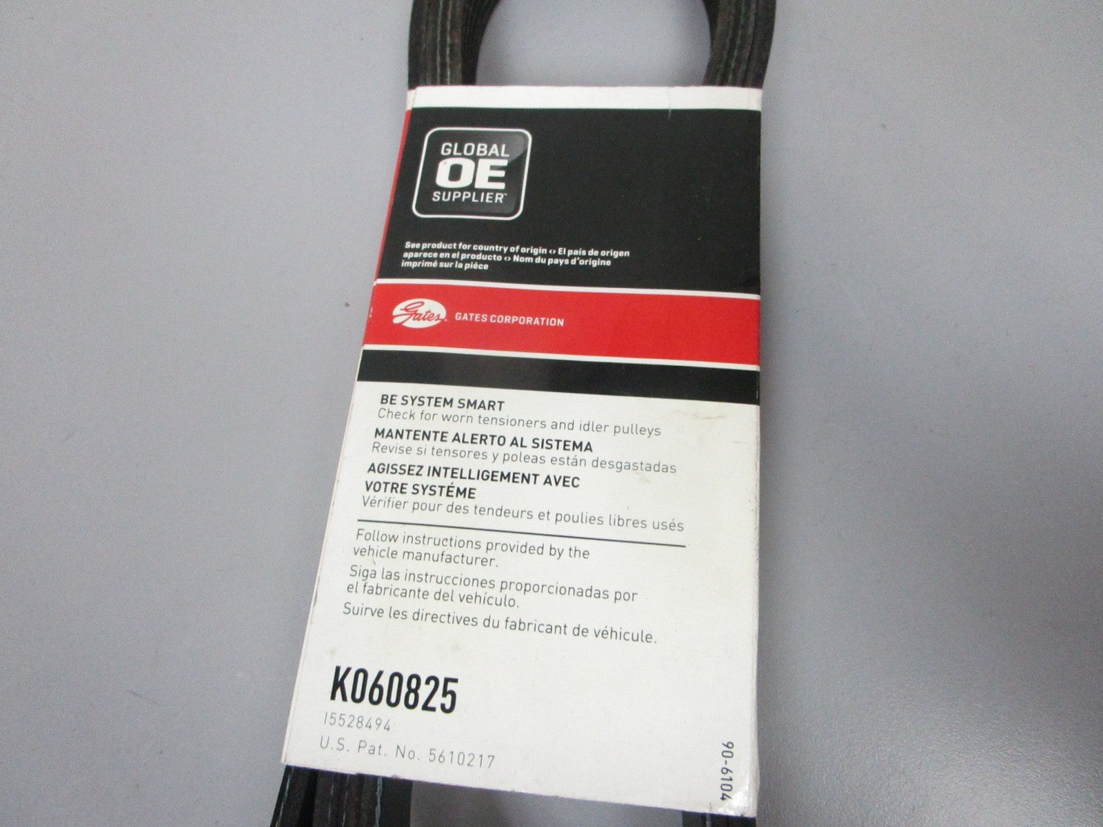 NEW K060825 Gates Micro-V 13/16" x 83 ⅛" Serpentine Belt 0720