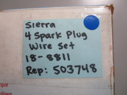 *NEW* 0810 Sierra 4 Spark Plug Wire Set 18-8811 Replaces: 503748