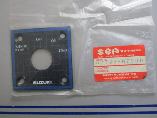 *NEW OEM* 0820 Suzuki Switch Panel 37139-87D00