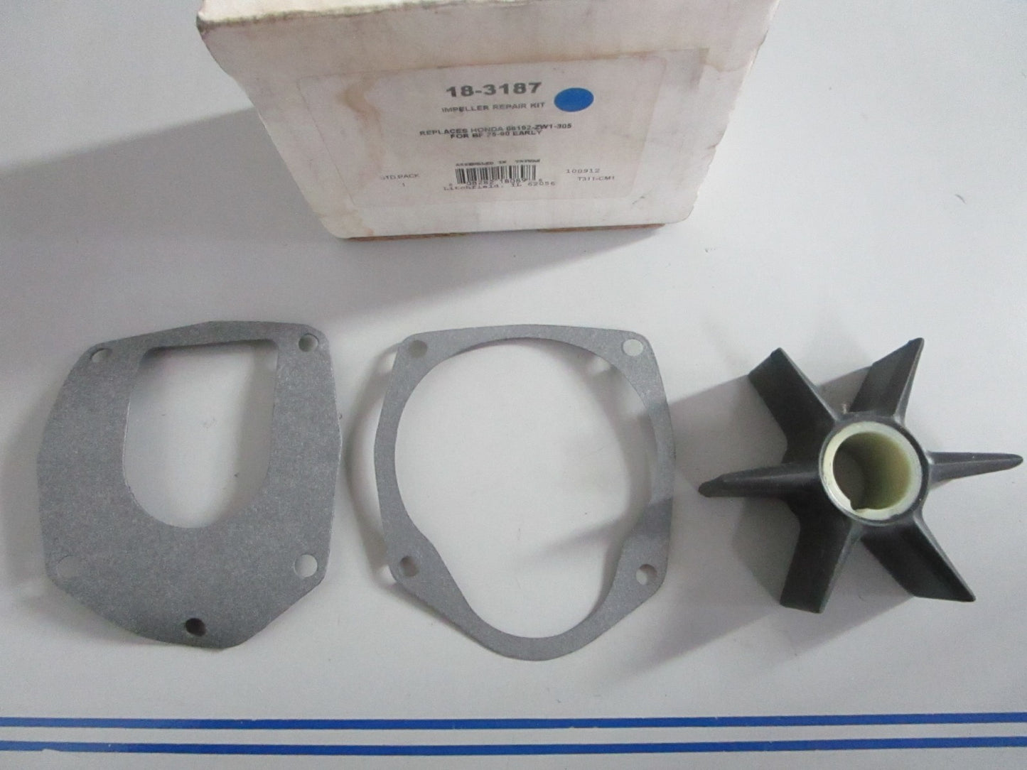 NEW 18-3187 Sierra Impeller Repair Kit Rep: 06192-ZW1-305 Honda 0820