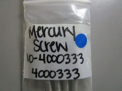 *NEW OEM* (LOT OF 4) 0770 Mercury Quicksilver Screw 10-4000333 4000333