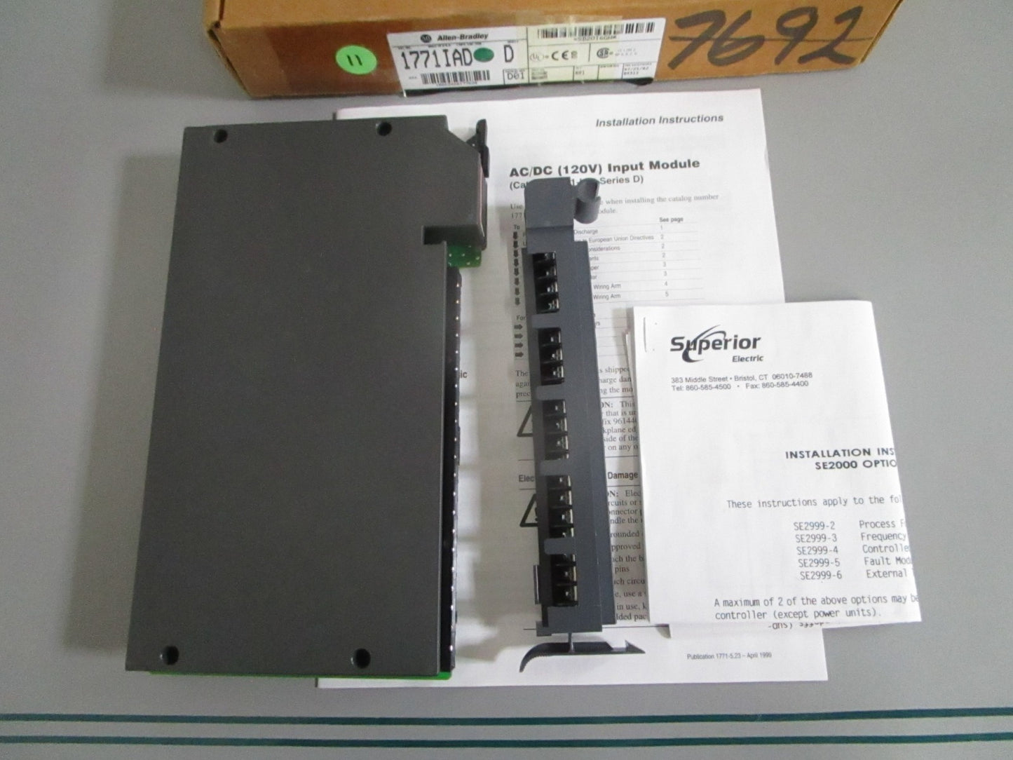 Allen-Bradley 1771-IAD PLC-5 16-Pt 120VAC DC Digital Input Module NEW OEM 0820
