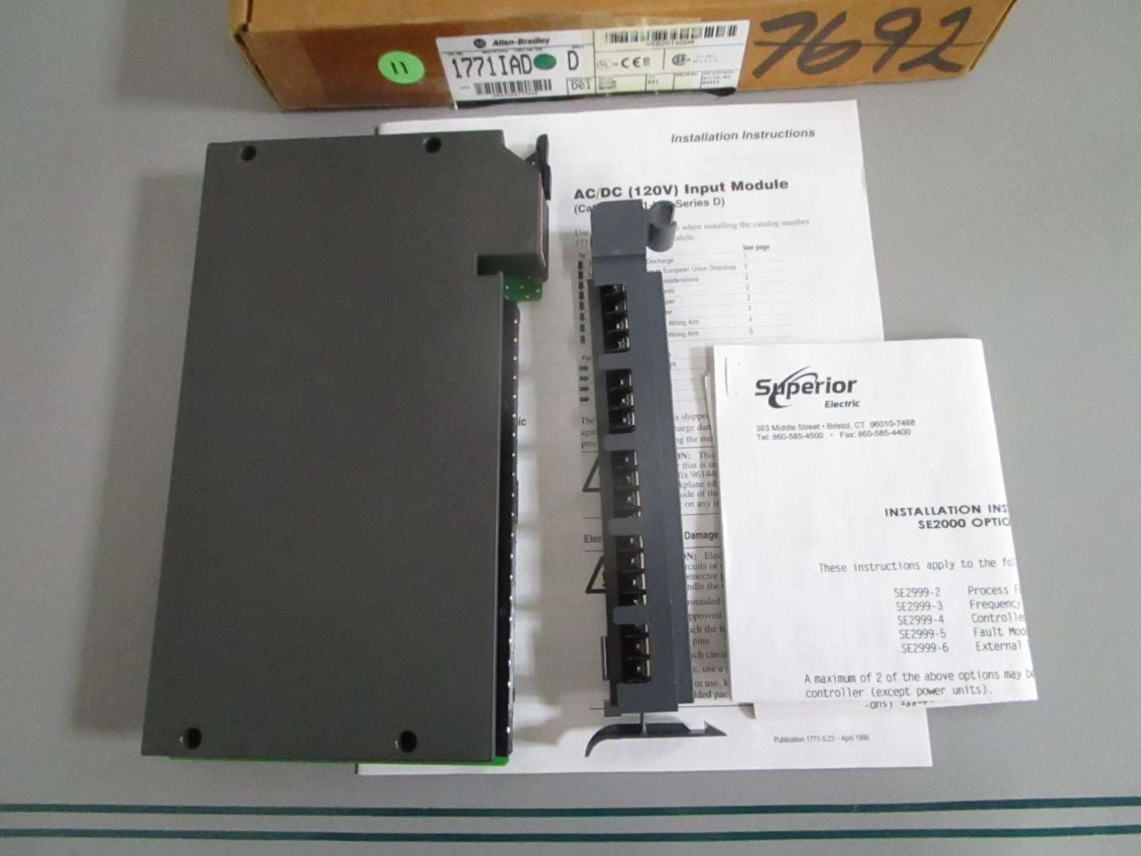 Allen-Bradley 1771-IAD PLC-5 16-Pt 120VAC DC Digital Input Module NEW OEM 0820