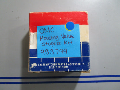 *NEW OEM* 0810 OMC Johnson Evinrude Housing Valve Stopper Kit 983799 0983799