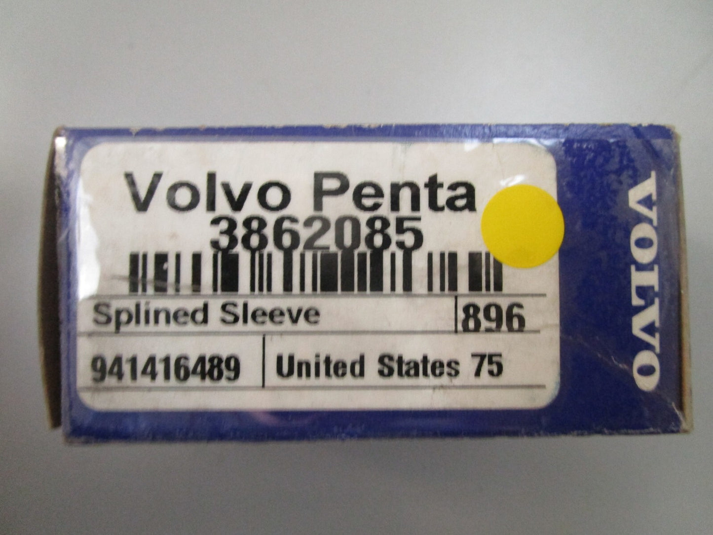 *NEW OEM* 0810 Volvo Penta Splined Sleeve 3862085