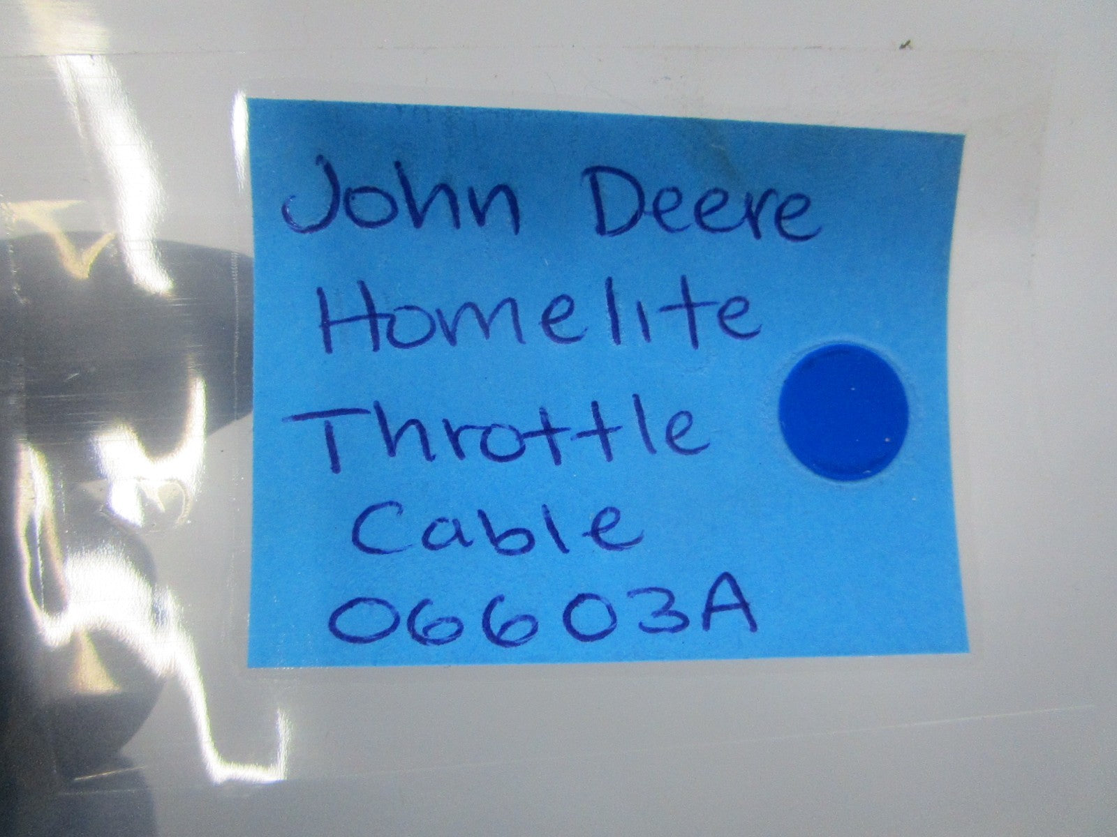 NEW OEM 06603A John Deere Homelite Throttle Cable 0810