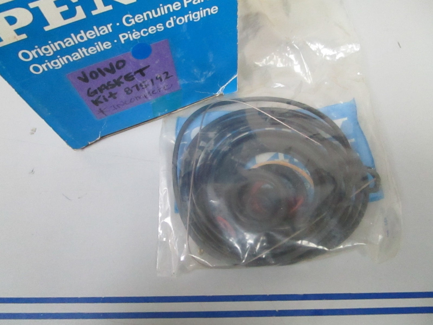 *NEW OEM* 0720 Volvo Penta Partial Gasket Seal Kit 875192-7