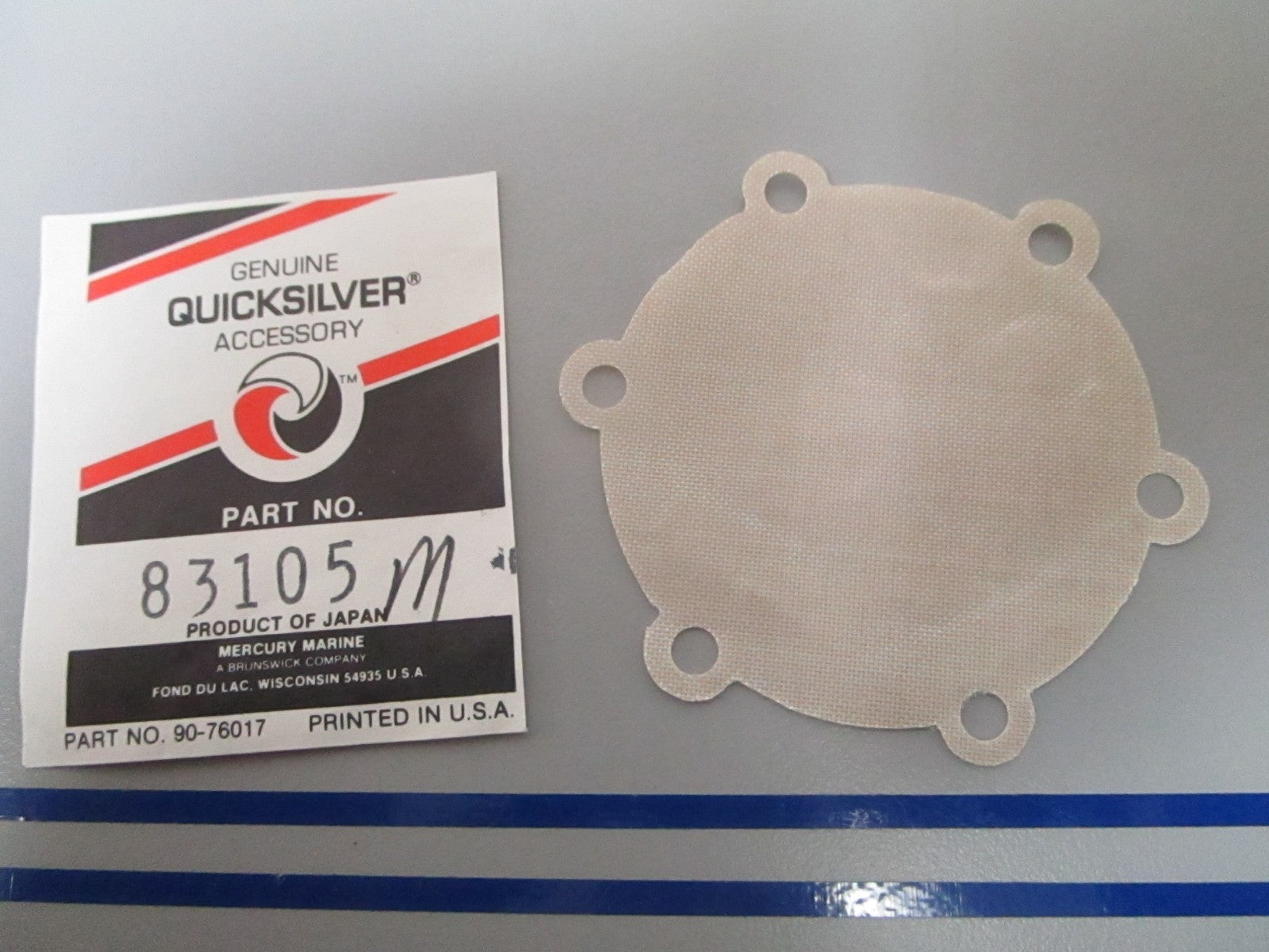 NEW OEM 83105M Mercury Quicksilver Diaphragm 0810