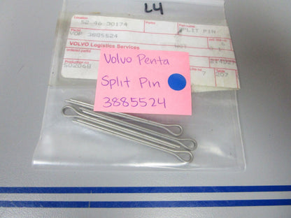 *NEW OEM* (LOT OF 4) 0770 Volvo Penta Split Pin 3885524
