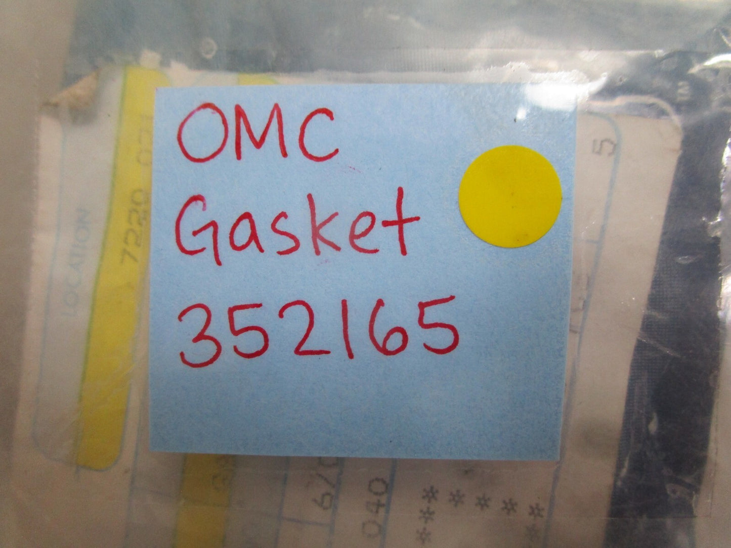 *NEW OEM* (LOT OF 5) 0810 OMC Johnson Evinrude Gasket 352165 0352165