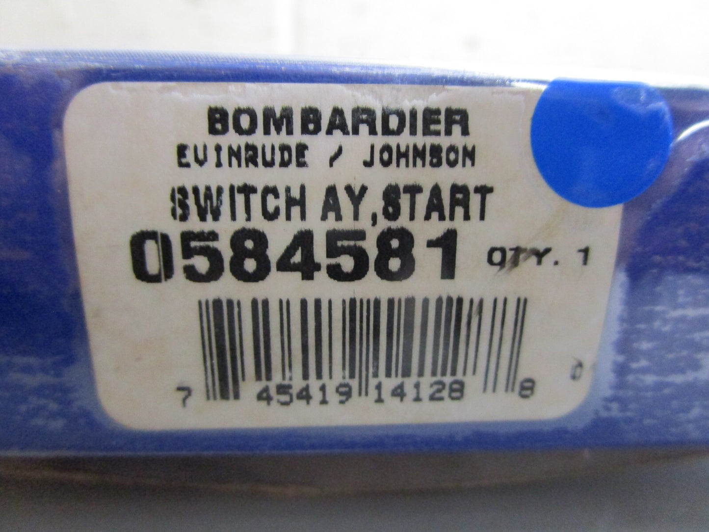 *NEW OEM* 0820 OMC Johnson Evinrude Start Switch Ay 584581 0584581