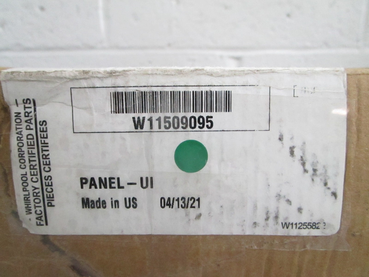 Whirlpool NEW OEM Refrigerator UI Control Panel W11509095 NOS Genuine Part 0820