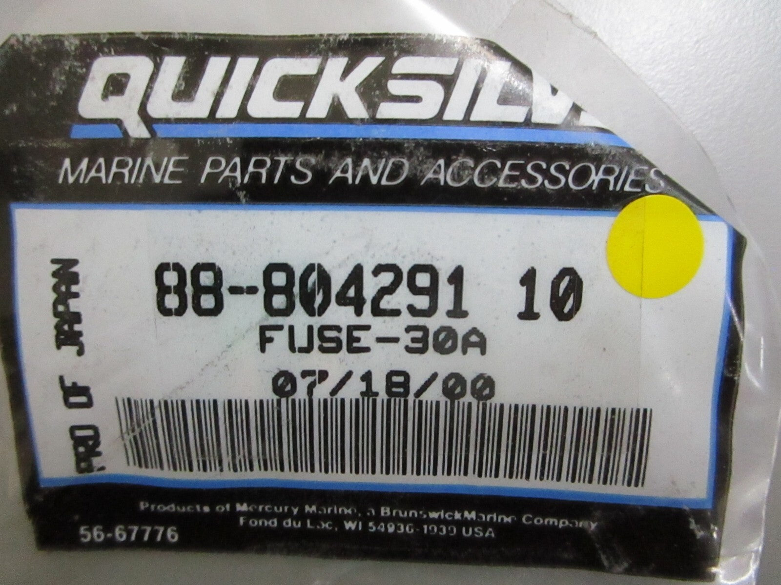 *NEW OEM* 0810 Mercury Quicksilver 30A Fuse 88-80429110