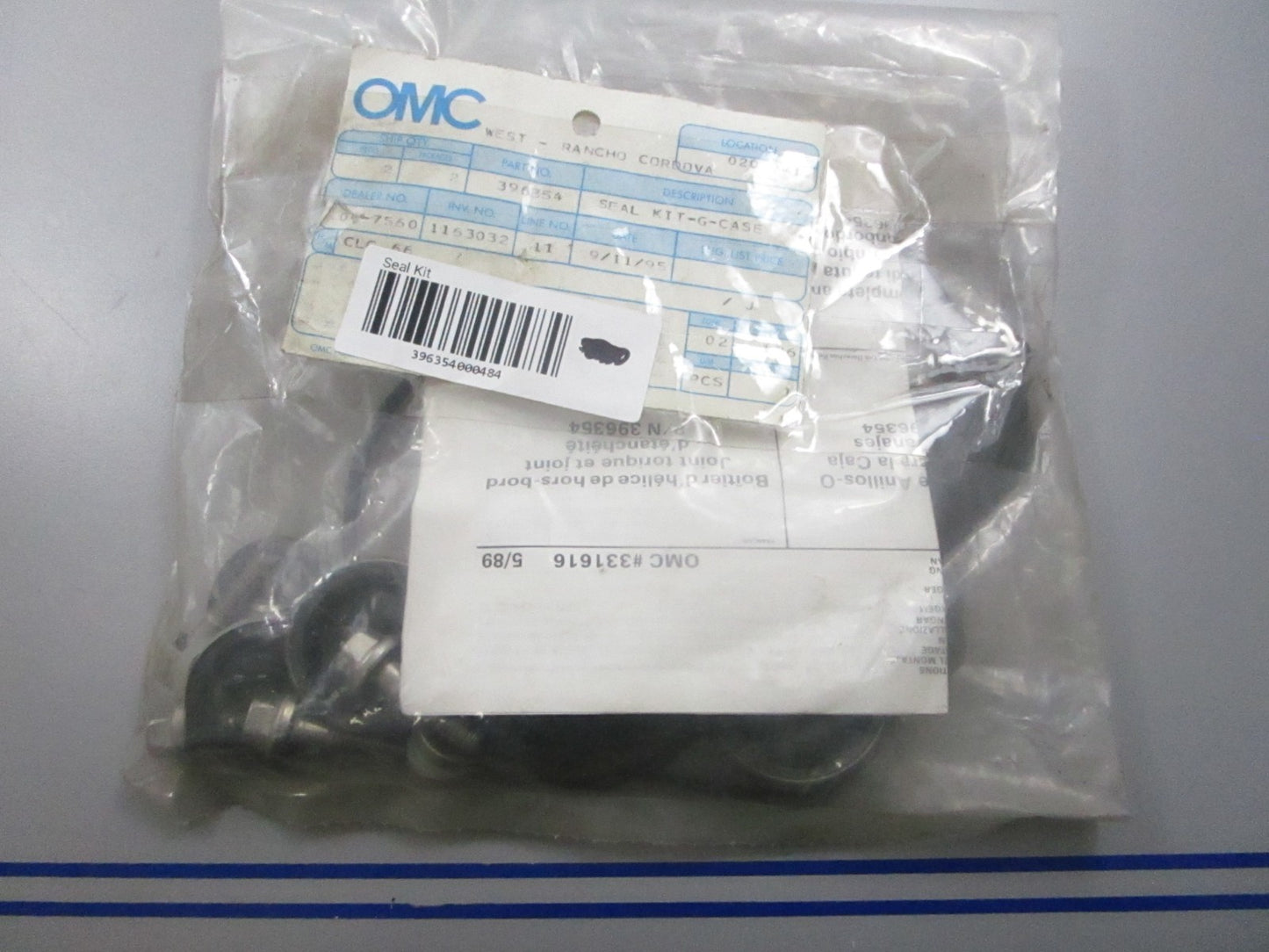 *NEW OEM* 0810 OMC Johnson Evinrude Seal Kit 396354 0396354