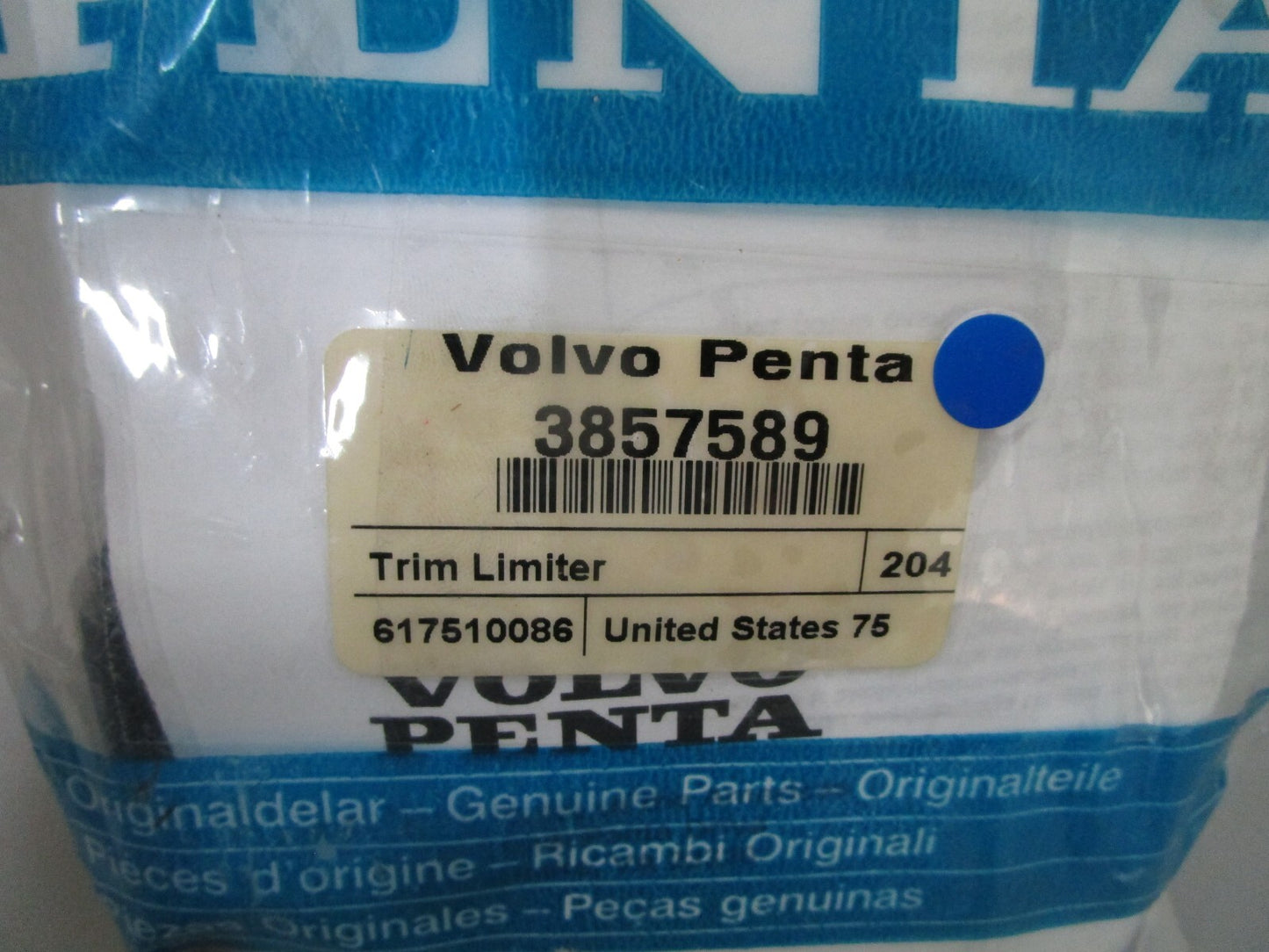 *NEW OEM* 0810 Volvo Penta Trim Limiter 3857589
