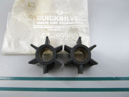 NEW OEM (LOT OF 2) 47-89980 Mercury Quicksilver Impeller 0810