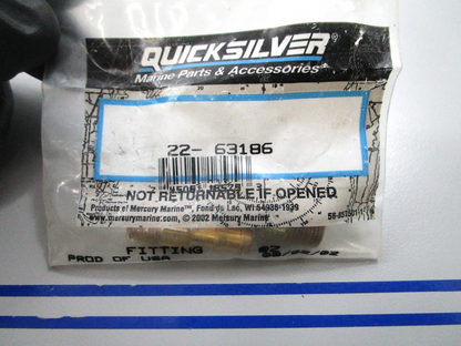 *NEW OEM* (LOT OF 2) 0810 Mercury Quicksilver Fuel Line Fitting 22-63186
