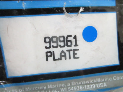 *NEW OEM* 0810 Mercury Quicksilver Plate 99961