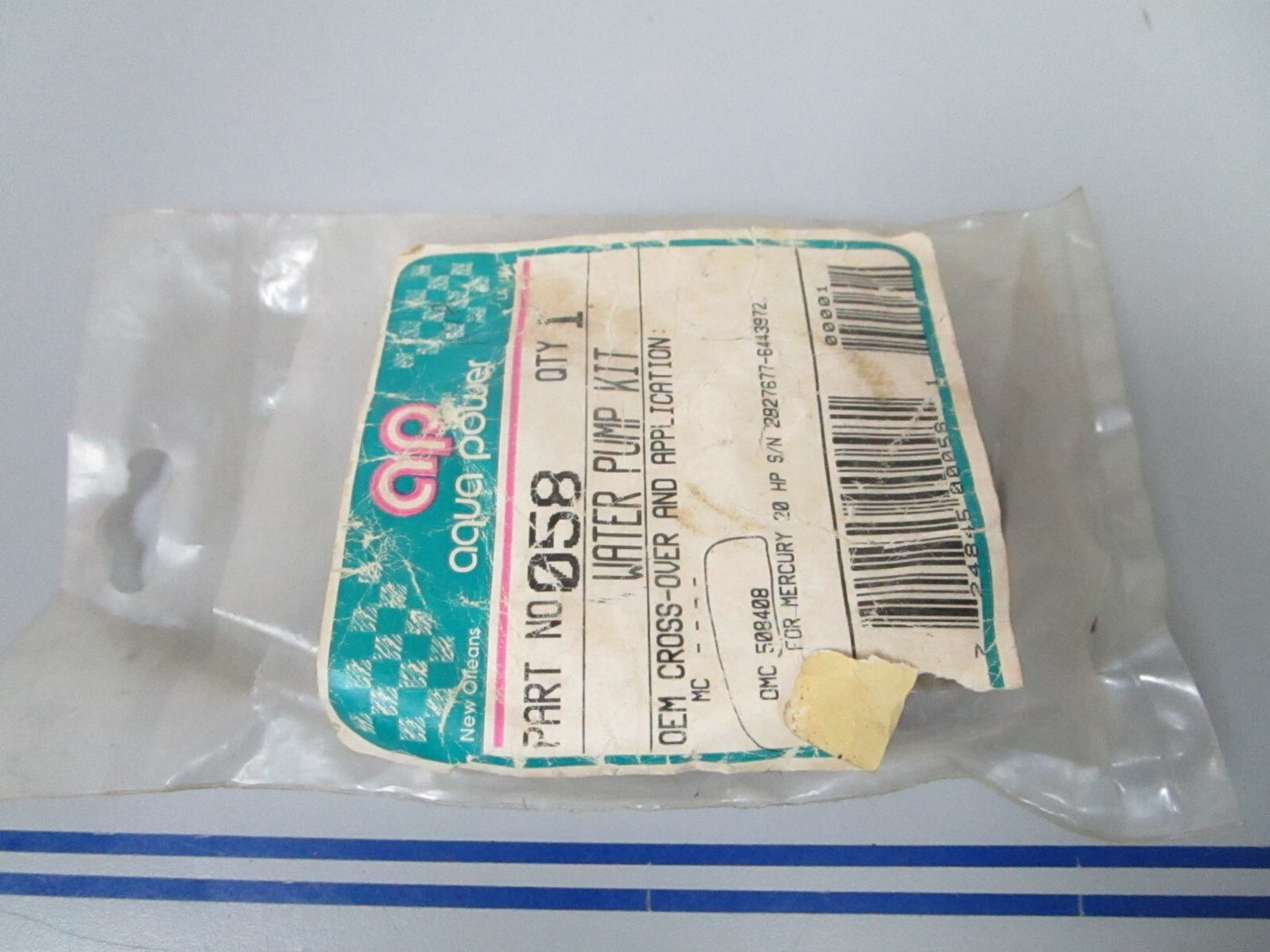 *NEW* 0810 Aqua Power Water Pump Kit 058 Replaces: OMC 508408 0508408