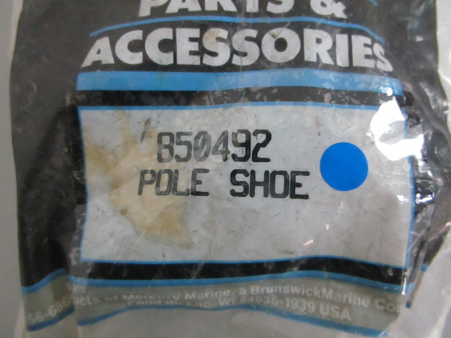 NEW OEM 850492 Mercury Quicksilver Pole Shoe 0820
