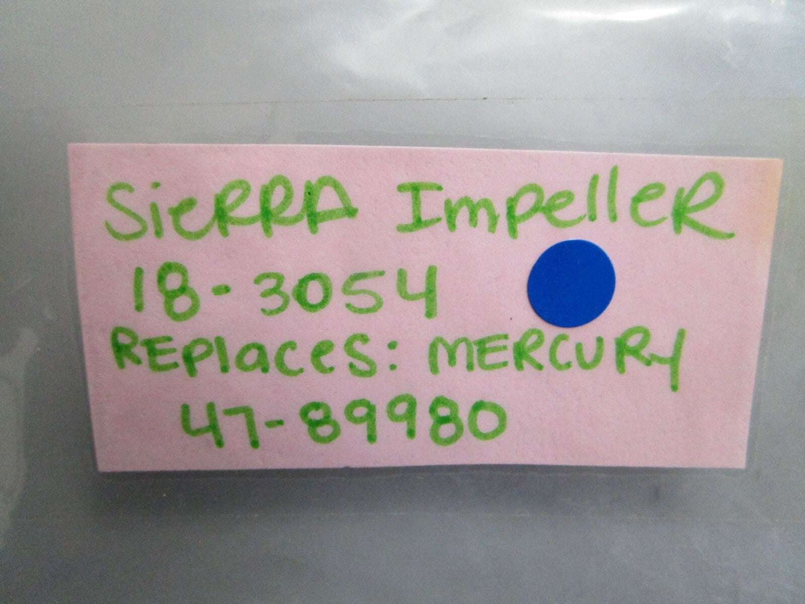 *NEW* 0770 Sierra Impeller 18-3054 Replaces: Mercury 47-89980