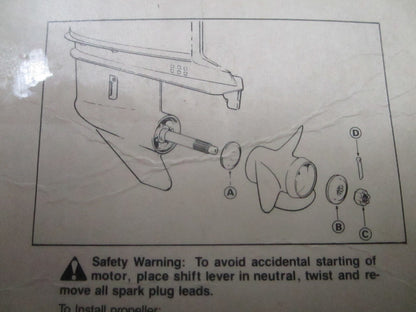 *NEW OEM* 0810 OMC Johnson Evinrude Prop Hardware Kit 175267 0175267