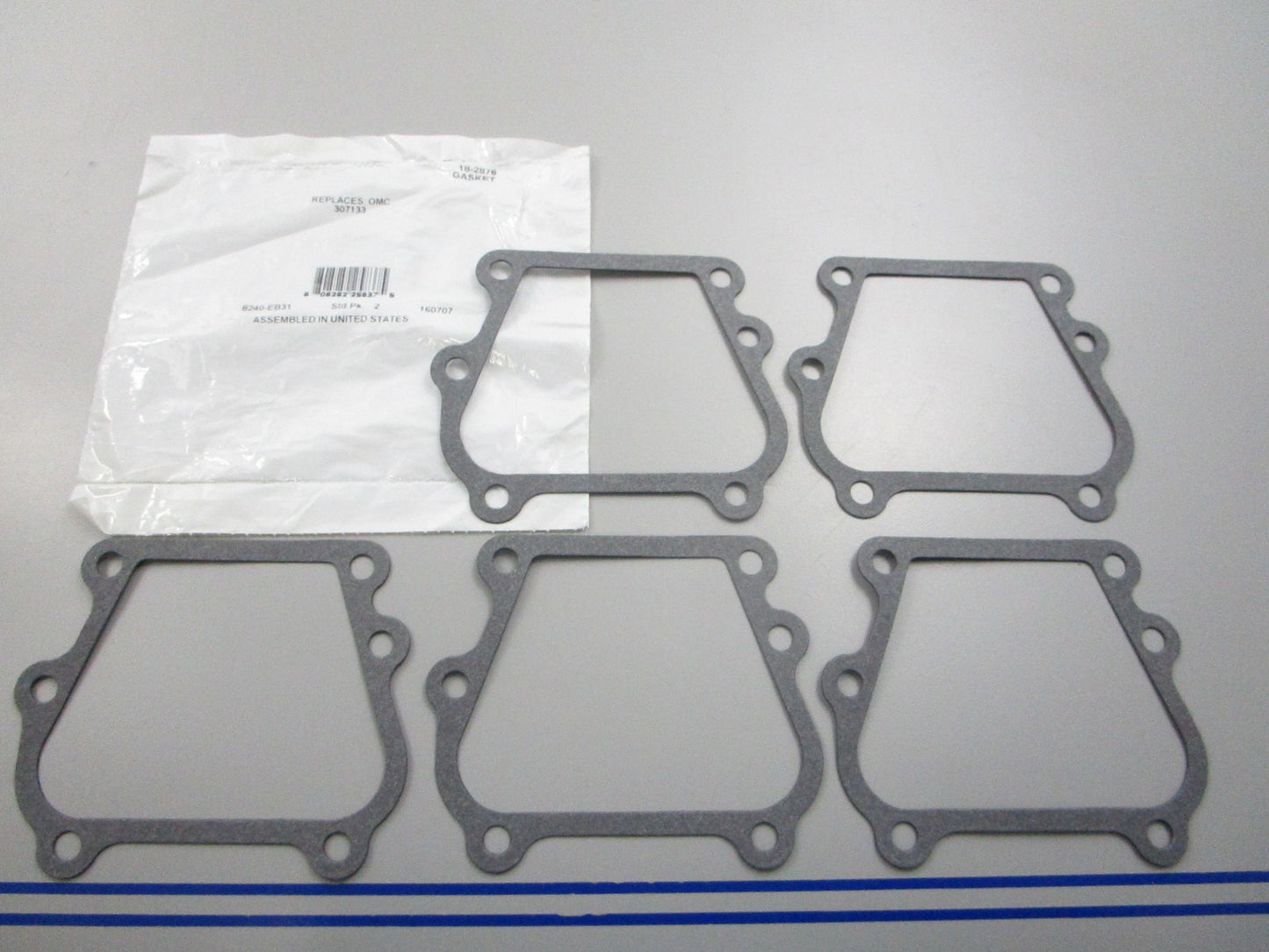 NEW (LOT OF 5) 18-2876 Replaces: OMC 307133 0307133 Sierra Gasket 0810