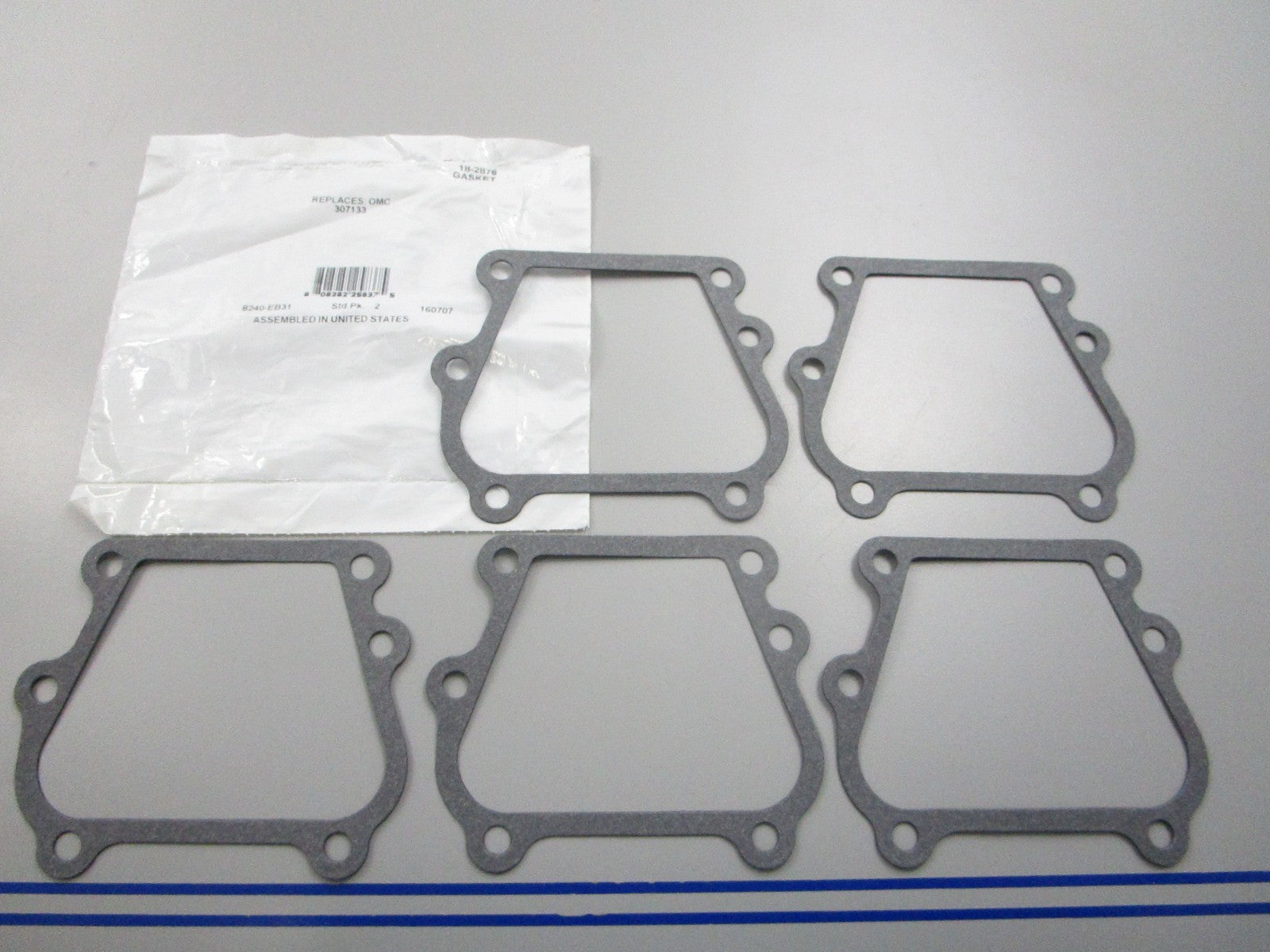 NEW (LOT OF 5) 18-2876 Replaces: OMC 307133 0307133 Sierra Gasket 0810
