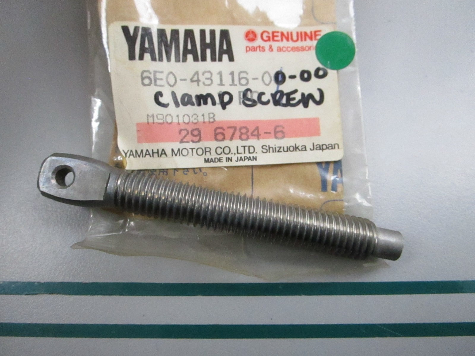 NEW OEM 6E0-43116-00-00 Yamaha Clamp Screw 0810