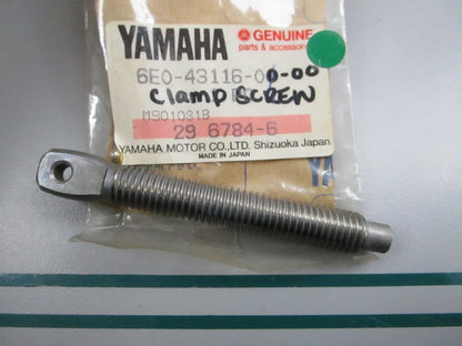 NEW OEM 6E0-43116-00-00 Yamaha Clamp Screw 0810