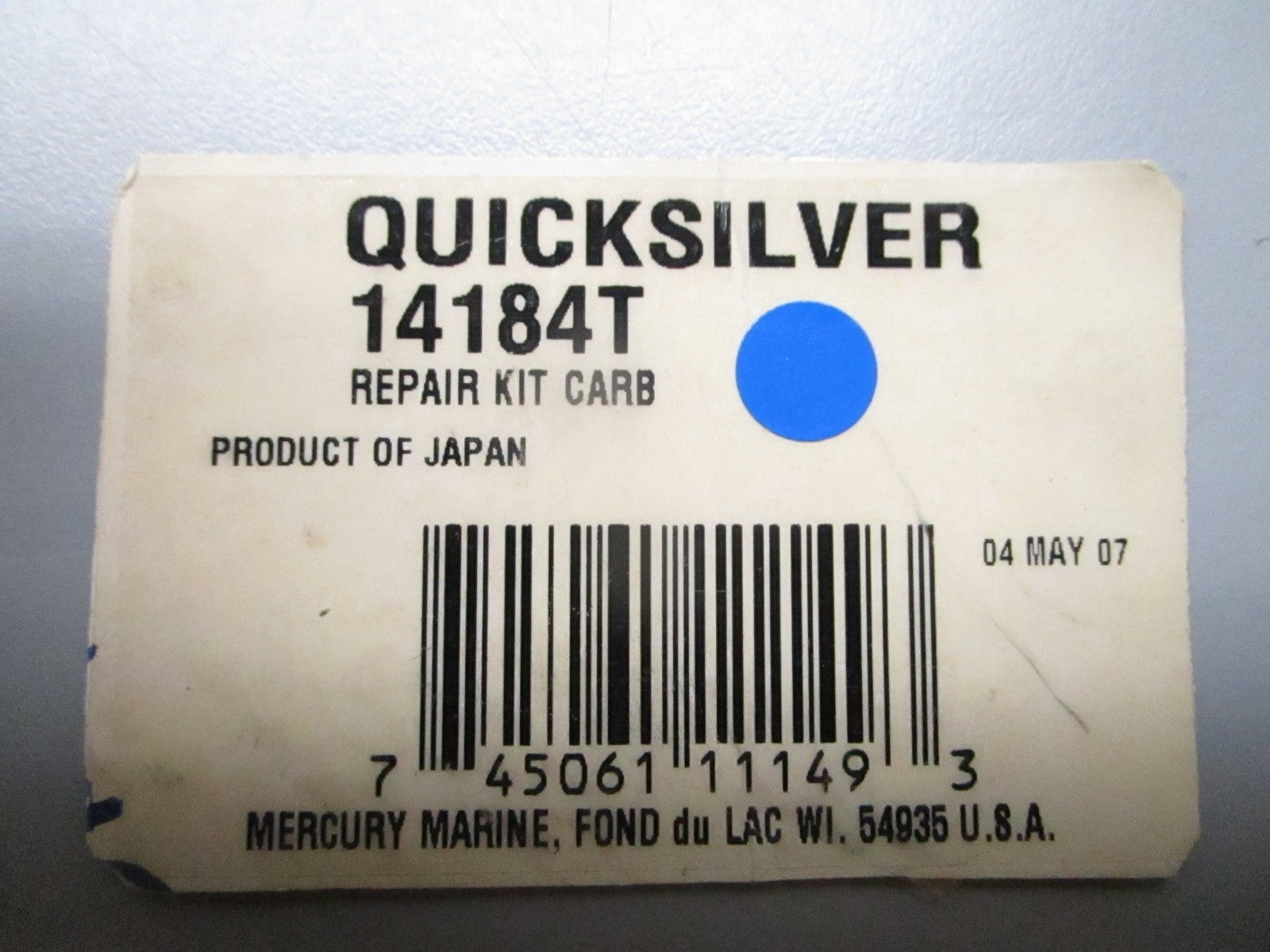 *NEW OEM* 0810 Mercury Quicksilver Carburetor Repair Kit 14184T