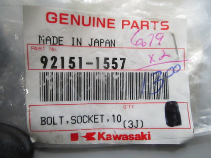 NEW OEM (LOT OF 2) Kawasaki 92151-1557 10 x 20 Socket Bolt 0810