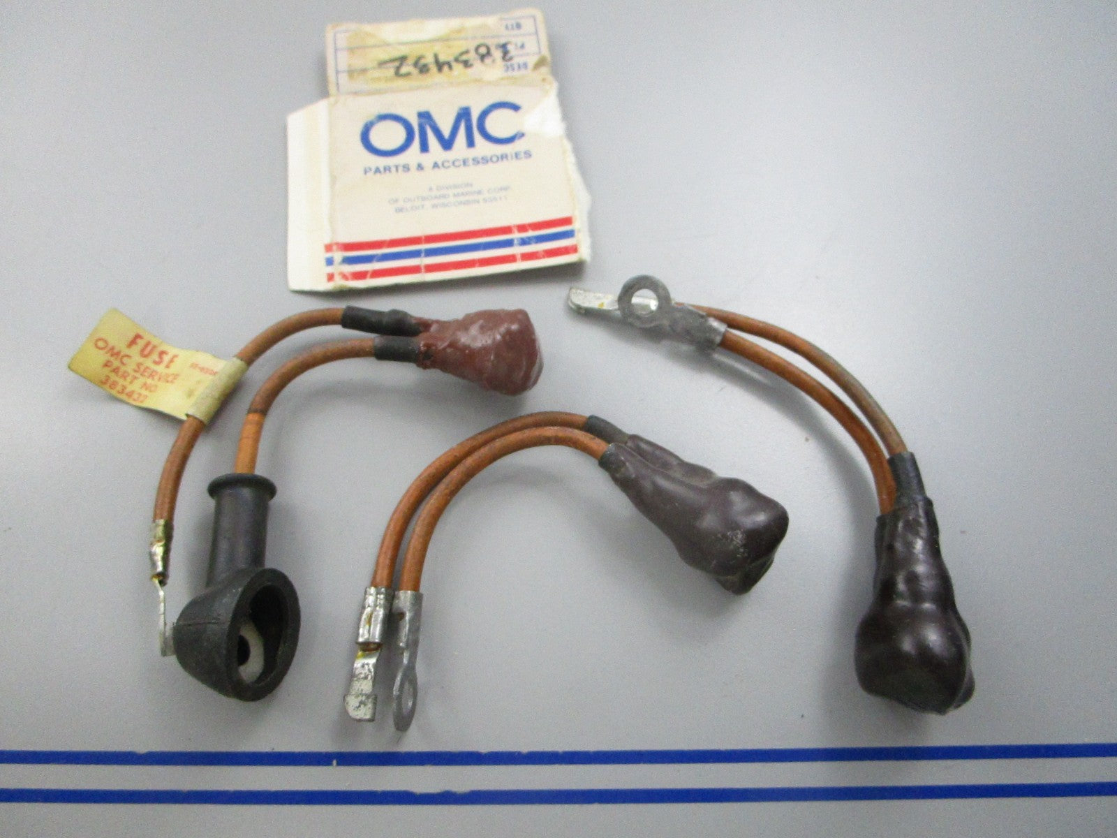 NEW OEM (LOT OF 3) 383432 0383432 OMC Johnson Evinrude Fuse & Lead Assy 0810