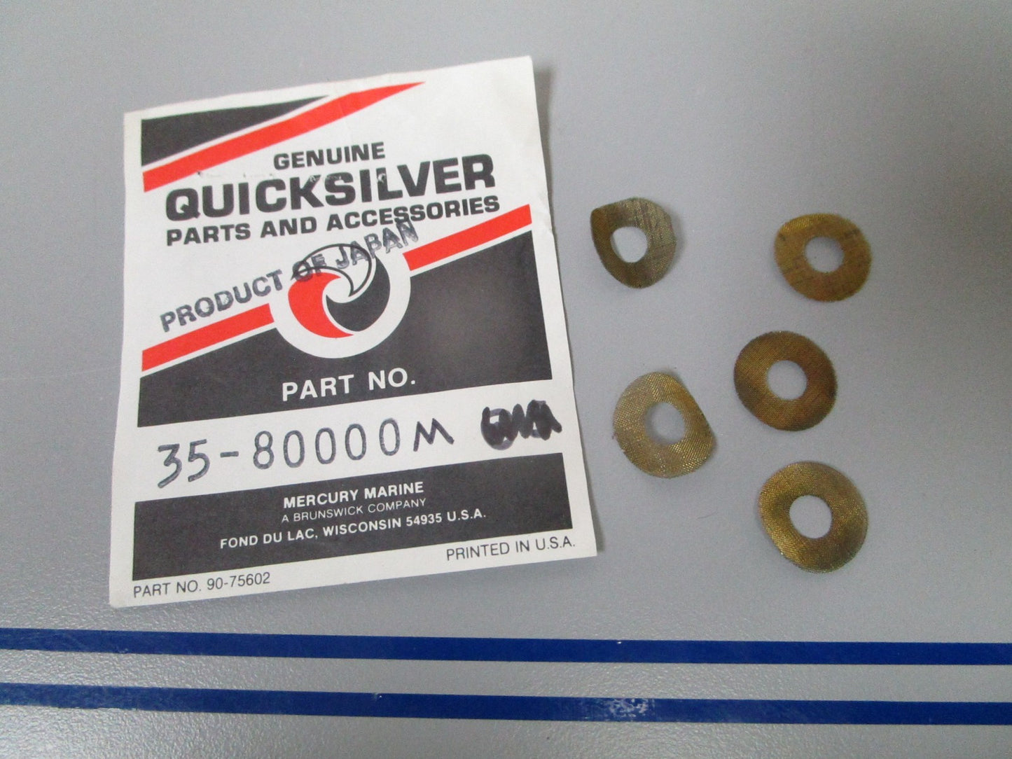 NEW OEM (LOT OF 5) 35-80000M Mercury Quicksilver Filter 0810
