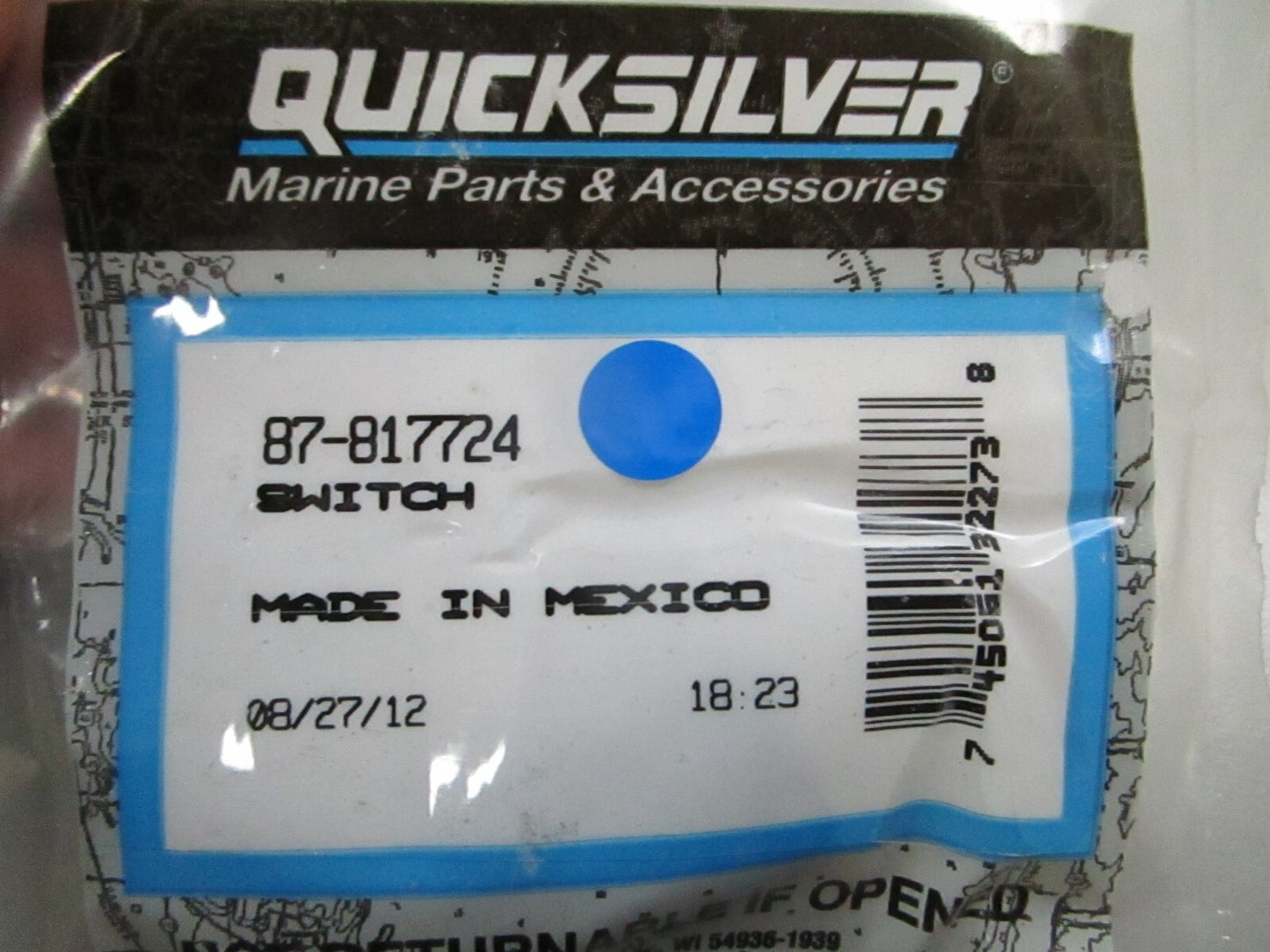 *NEW OEM* 0810 Mercury Quicksilver Switch 87-817724