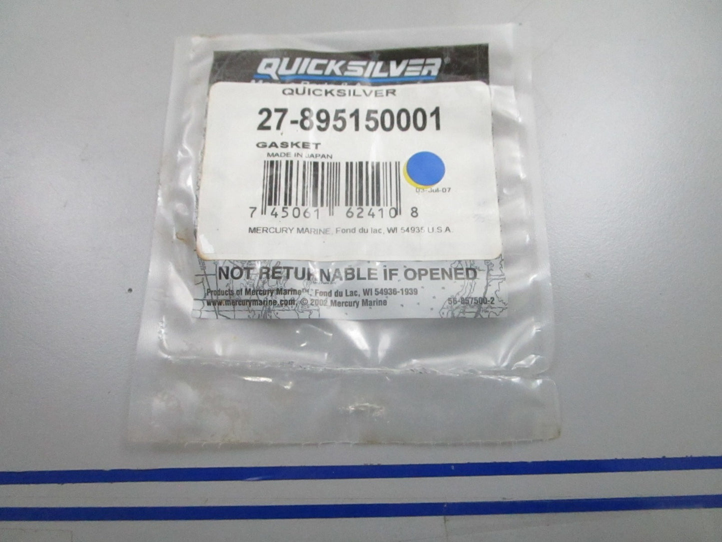*NEW OEM* 0810 Mercury Quicksilver Gasket 27-895150001