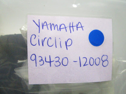 *NEW OEM* (LOT OF 2) 0810 Yamaha Circlip 93430-12008