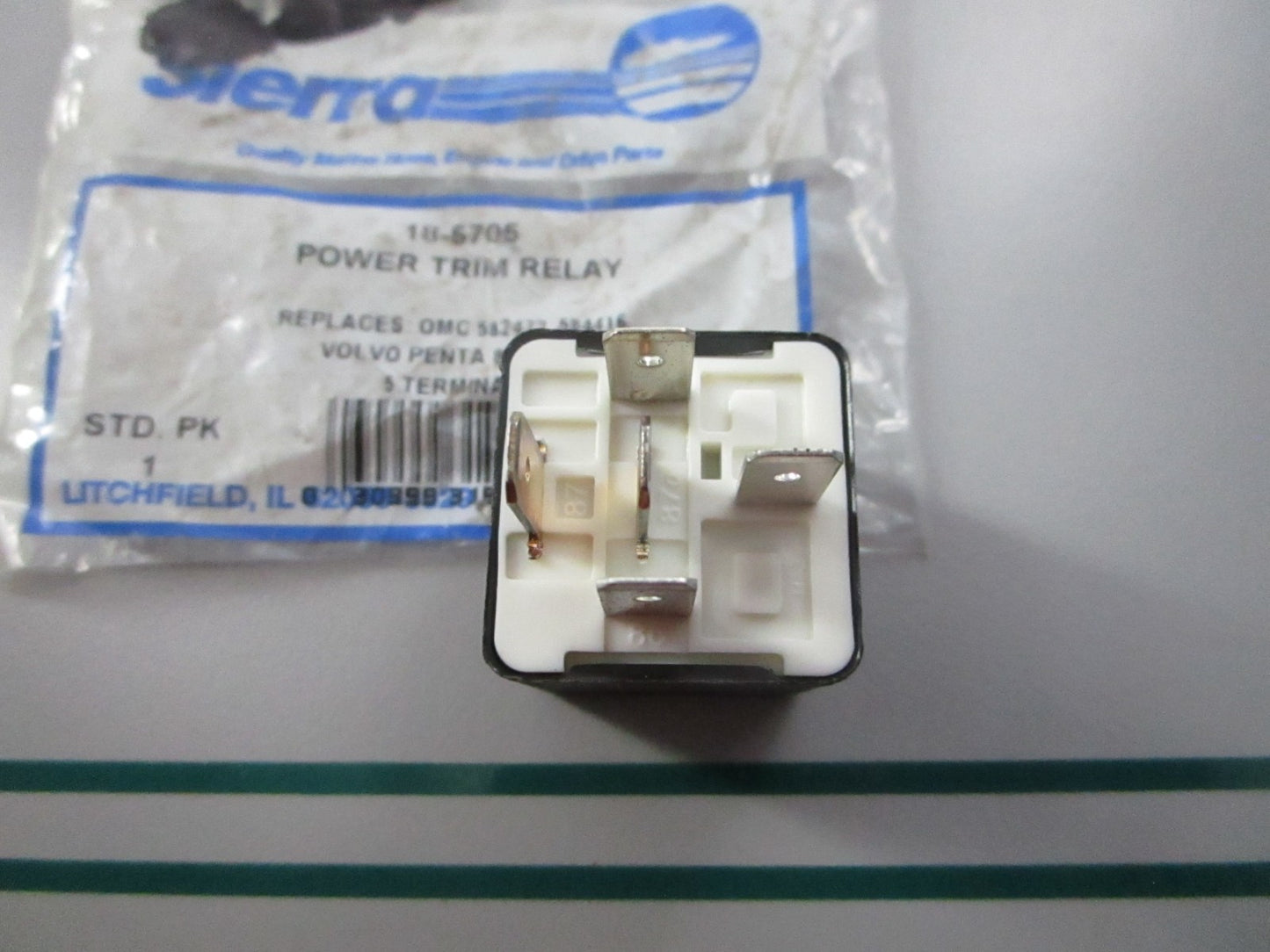 NEW 18-5705 Replaces: 582472 584416 876039 Sierra Power Trim Relay 0810
