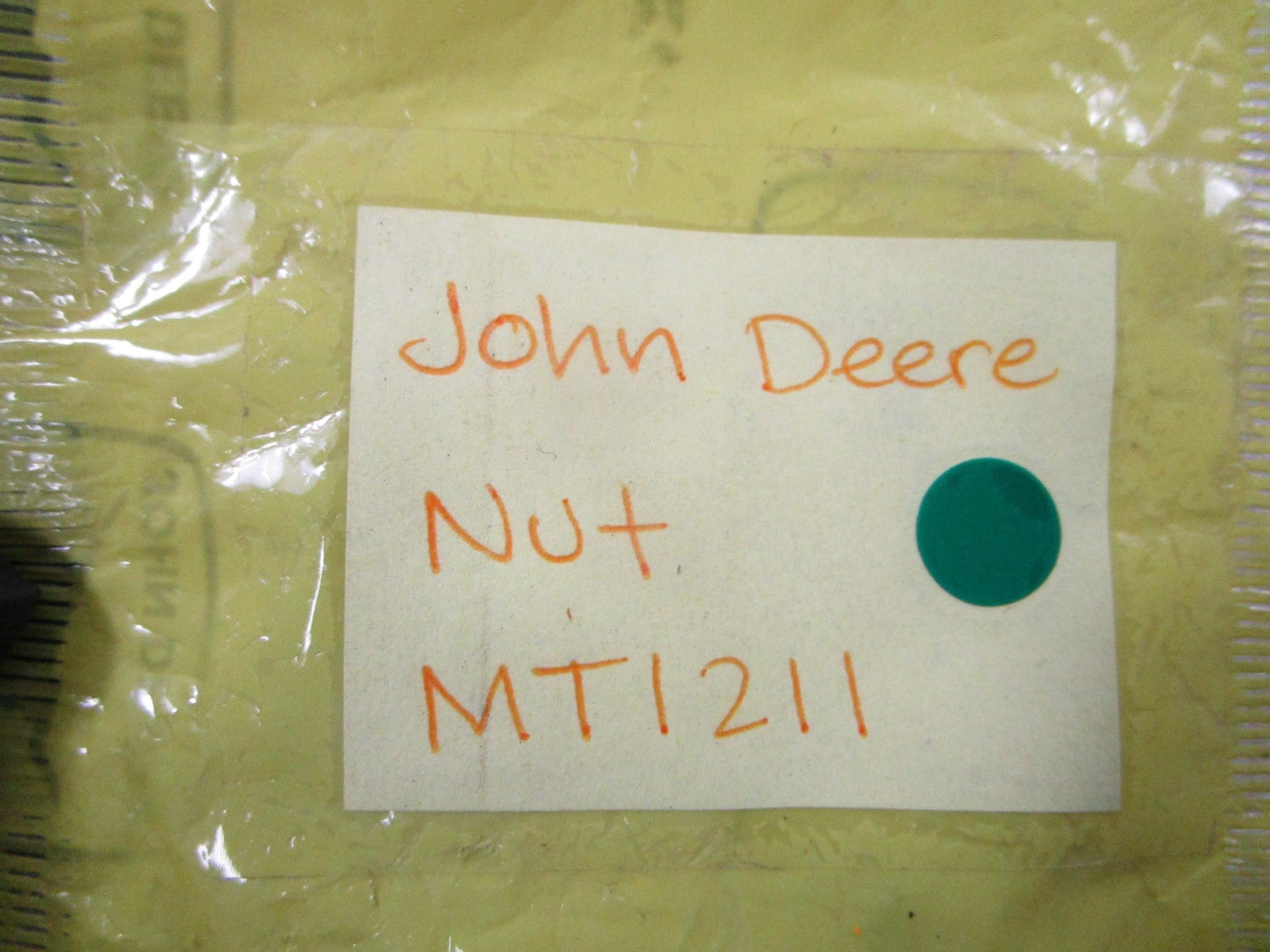 NEW OEM MT1211 John Deere Nut 0810