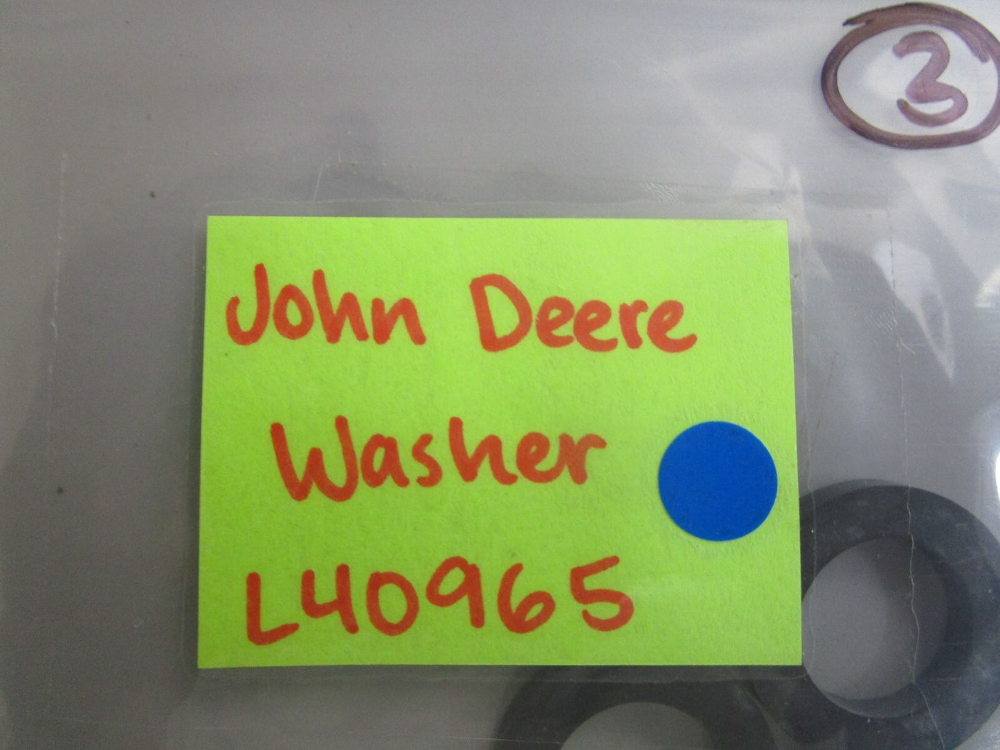 *NEW* 0770 John Deere Washer L40965