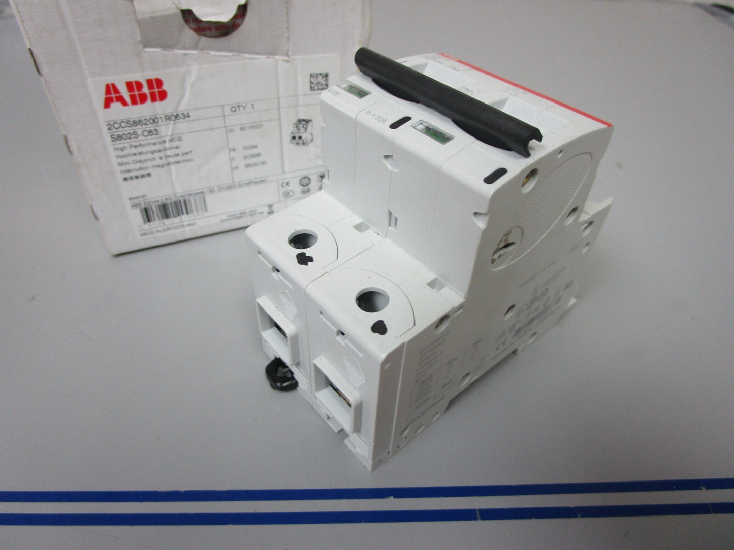 *NEW* 0720 ABB High Performance MCB S802S-C63