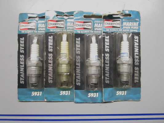 *NEW OEM* (LOT OF 4) 0820 Champion Spark Plug 5931 Replaces: QL82C