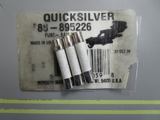*NEW OEM* (LOT OF 3) 0820 Mercury Quicksilver .5A Fuse 88-895226