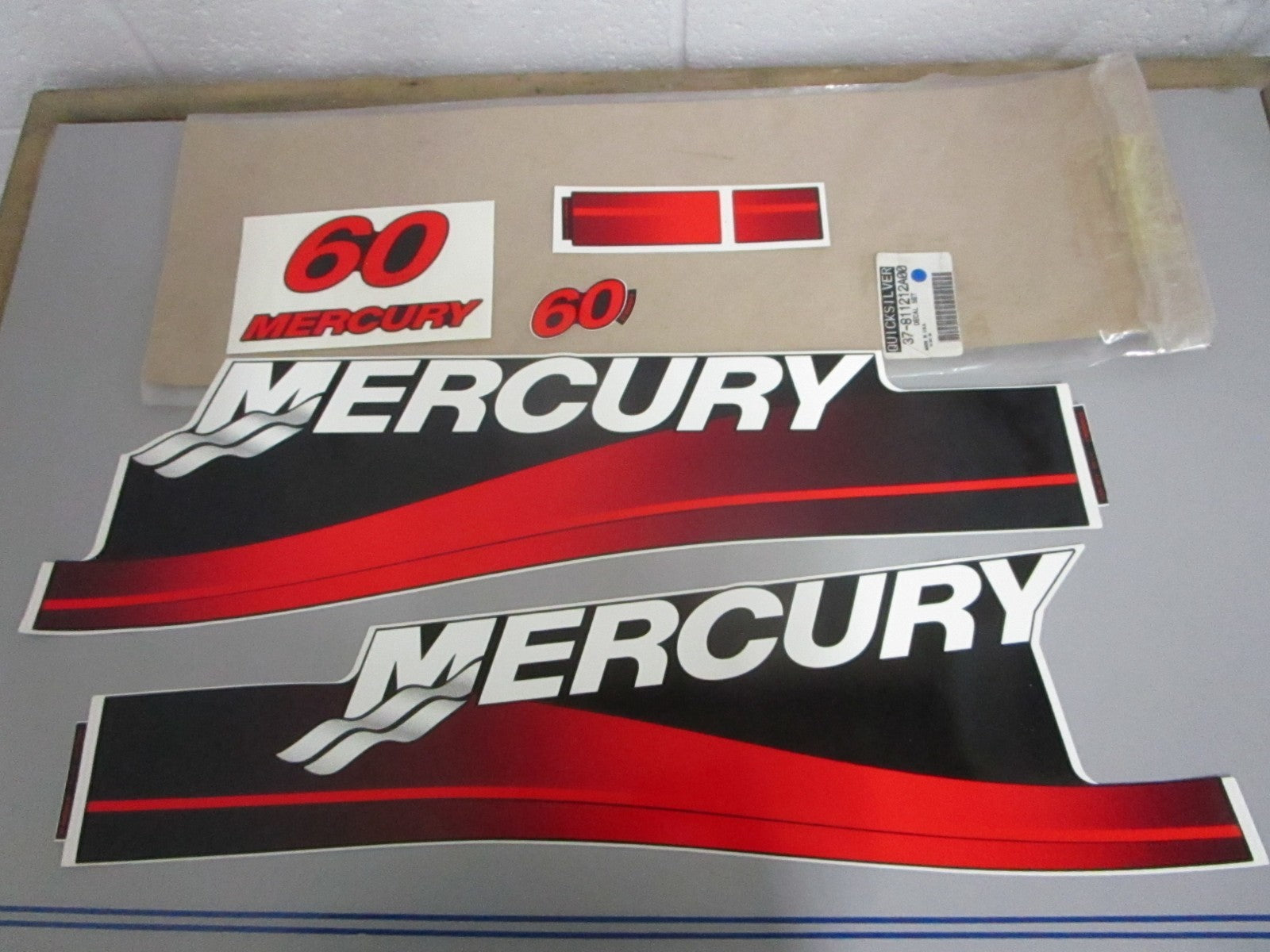 NEW OEM 37-811212A00 Mercury Quicksilver Decal Set 0820