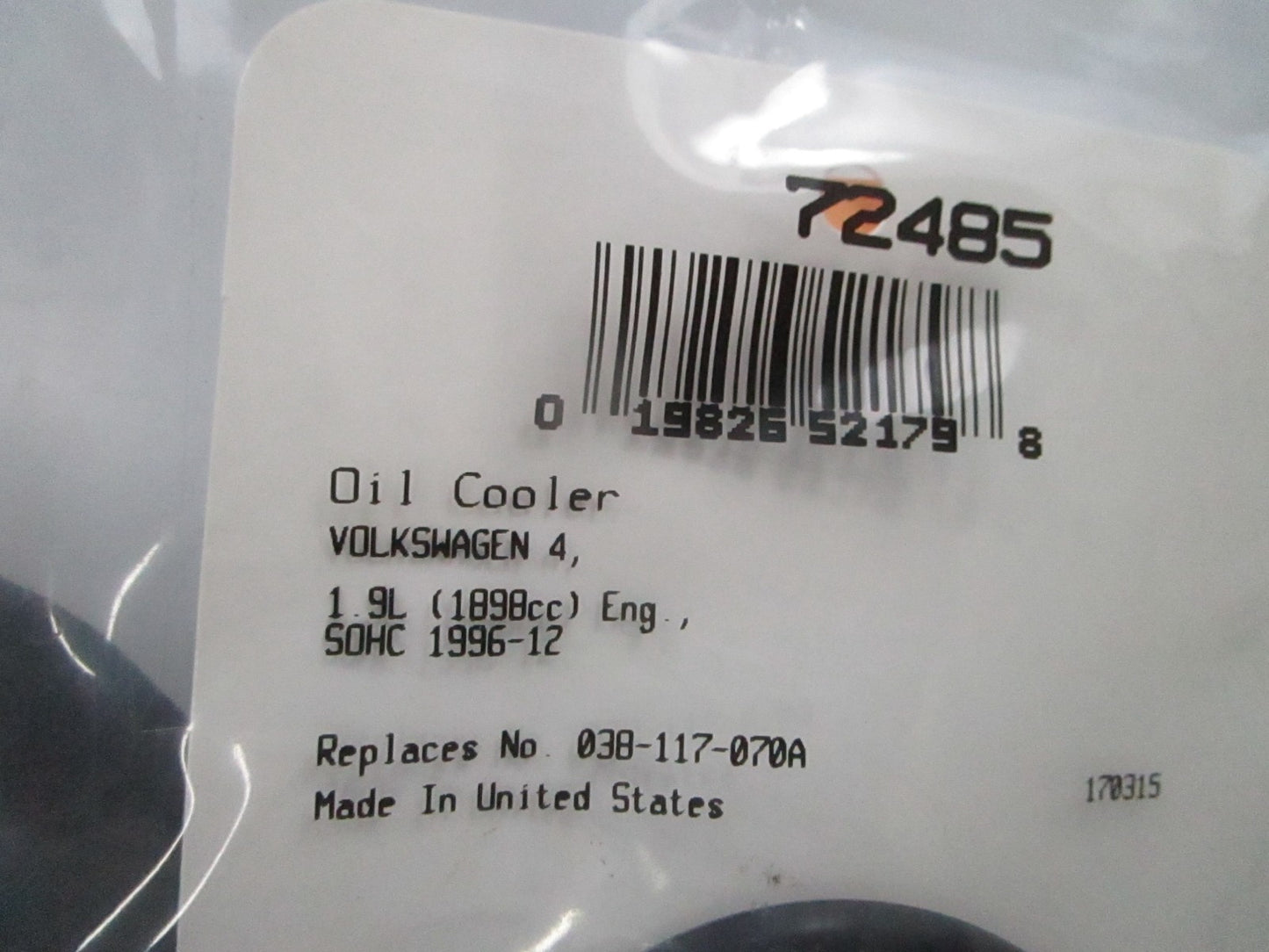 *NEW* 0810 Fel-Pro Oil Cooler Seal 72485