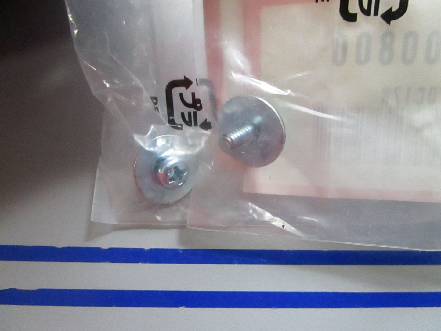 NEW OEM (LOT OF 2) 93894-0400800 Honda Washer Screw 0810