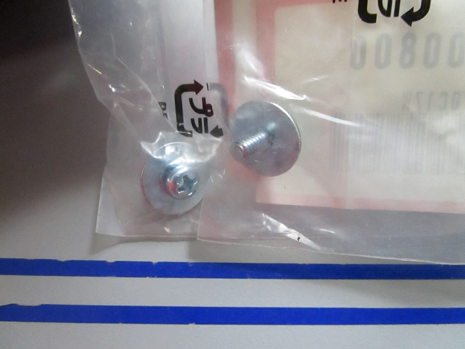 NEW OEM (LOT OF 2) 93894-0400800 Honda Washer Screw 0810