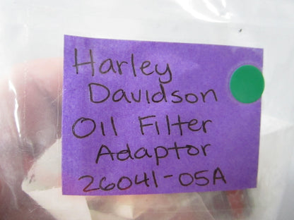 NEW OEM 26041-05A Harley Davidson Oil Filter Adaptor 0810