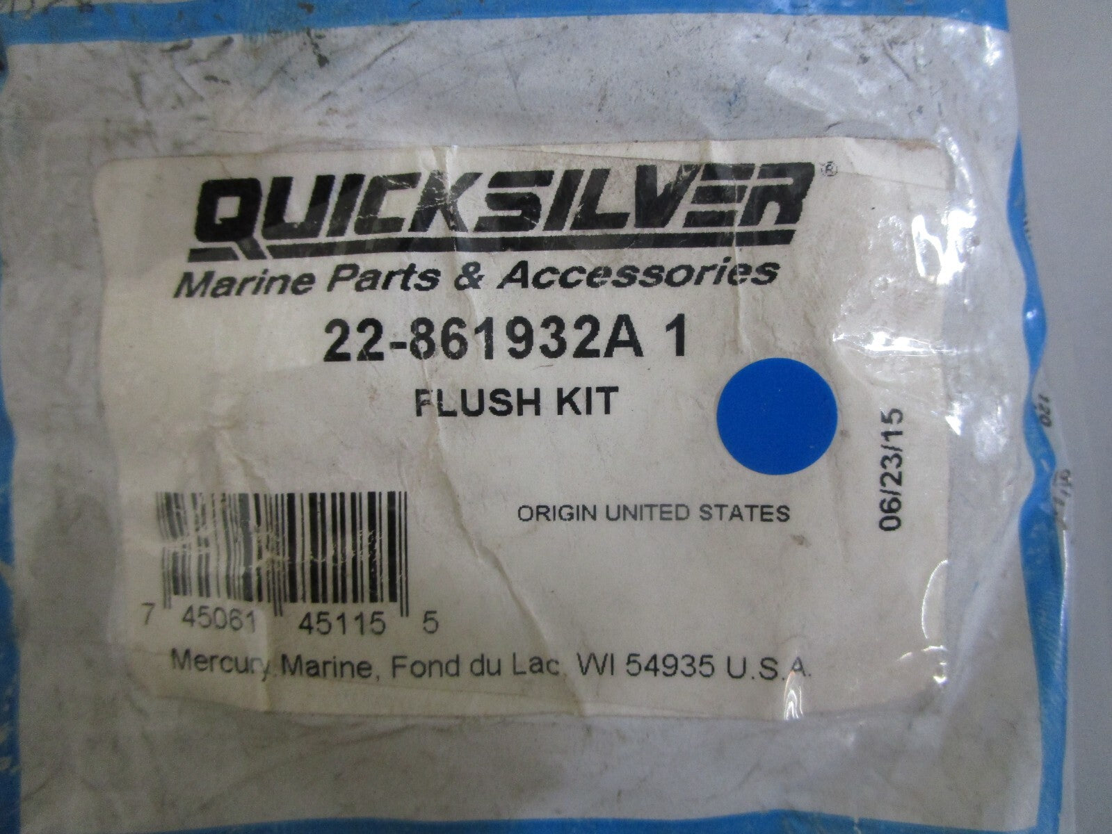 *NEW OEM* 0820 Mercury Quicksilver Flush kit 22-861932A1